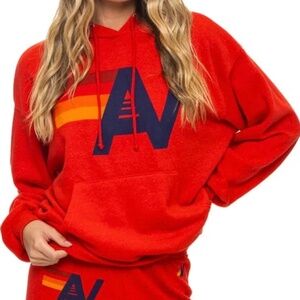 Aviator Nation Red Logo Hoodie